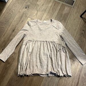 143 STORY BY LINE UP | cotton baby doll long sleeve shirt, size medium